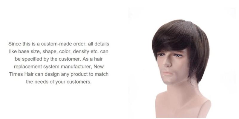 Luxury Beatles Style Men′s Hair Piece Long Lasting High Durablity 1 Year