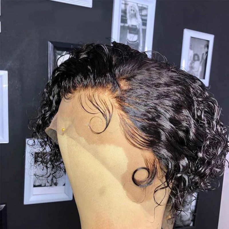 Pixie Cut Wig Short Curly Human Hair Wig Curly Bob Lace Front Wigs 150 Density Remy Brazilian Curly Lace Front Wigs