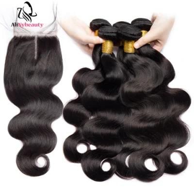 Closure Hair Extensions Bundles Lace Closures Body Wave Hair Weft