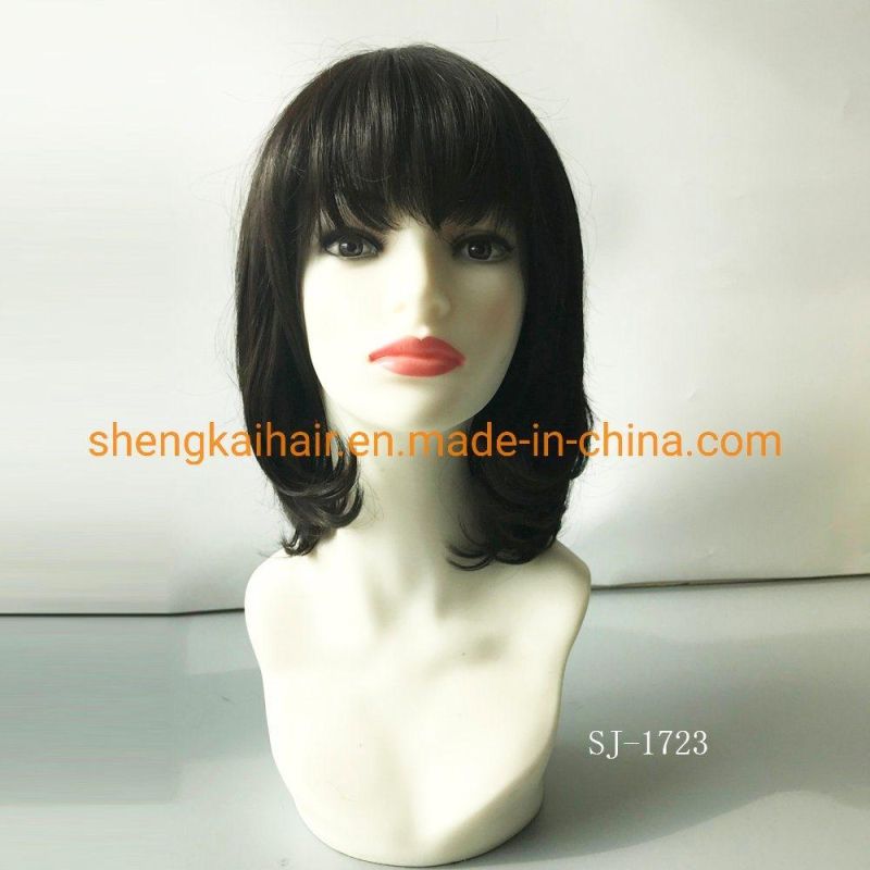 Wholesale Full Hand Tied Heat Resistant Women Synthetic Hair Wig