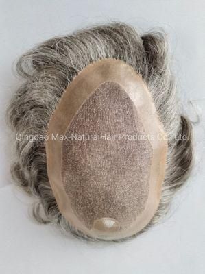2022 Best Design Fine Mono Base Human Hairpieces with Folded Lace Front Baby Hair Underventing