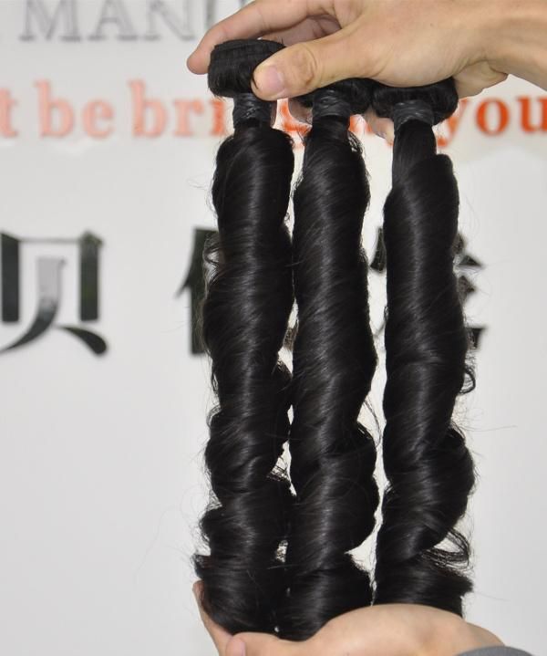 Spring Curl 100% Virgin Hair Weaving with 3 Years Life Time