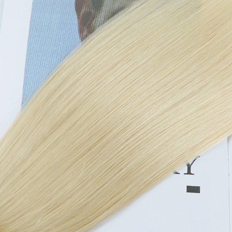 100% Human Double Drawn Thick Ends Cuticle Aligned Clip in Hair Extensions #T8/60