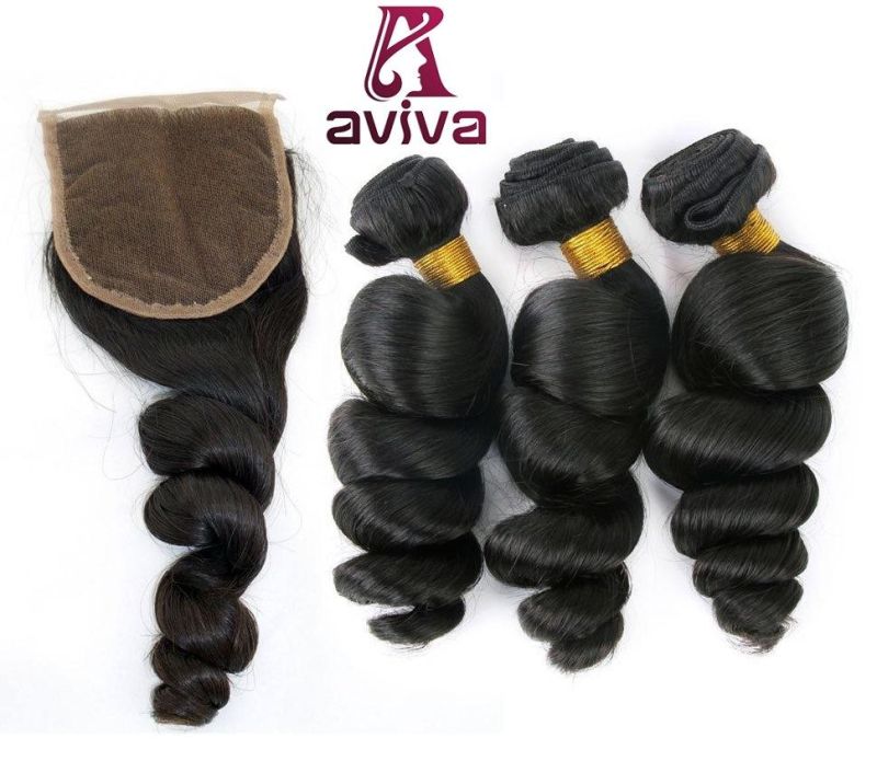 Brazilian Virgin Remy Hair Weave Double Drown Human Hair Loose Wave Weave