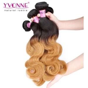 Yvonne Wholesale Peruvain Ombre Remy Hair Weft Body Wave Color T1b/30