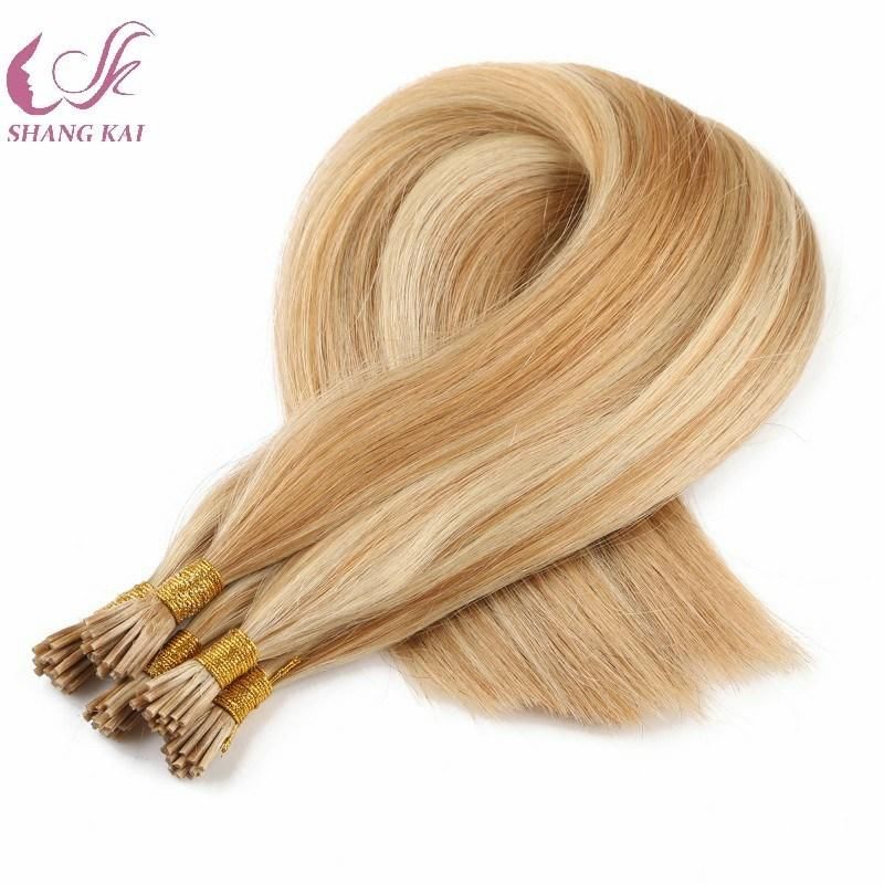 Good Quality I Tip Hair Extension, Brazilian Virgin Human Hair Double Drawn