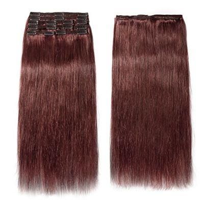 100% Human Hair Full Head 8PCS 100gram 18inch Clip in Hair Extension (AV-CH160-20-33)