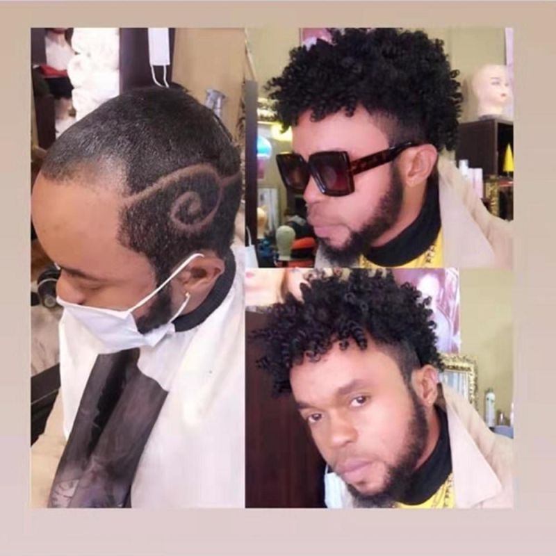 Kbeth Lace Toupees for Cool Men Human Hair Pieces Repalcement System Custom Logo Accept Good Quality Short Straight Hair Toupee Ready to Ship