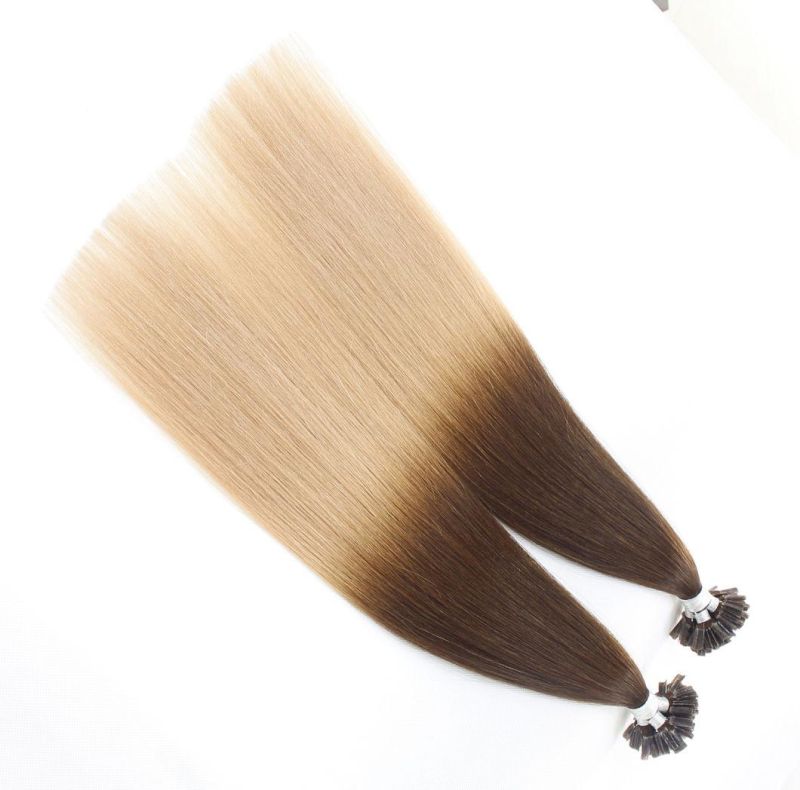 U-Tip Extensions Brazilian Straight Human Hair Bundles Ombre Color Remy Human Hair Extensions