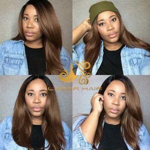 Ks4 Dark Brown Kinky Straight 8&quot;-26&quot; Remy Human Hair in Stock Clip in Hair Extension