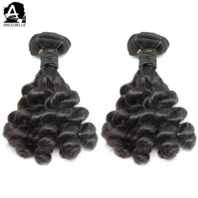 Angelbella Raw Indian Wholesale Human Hair 1b# Loose Funmi Hair Weft