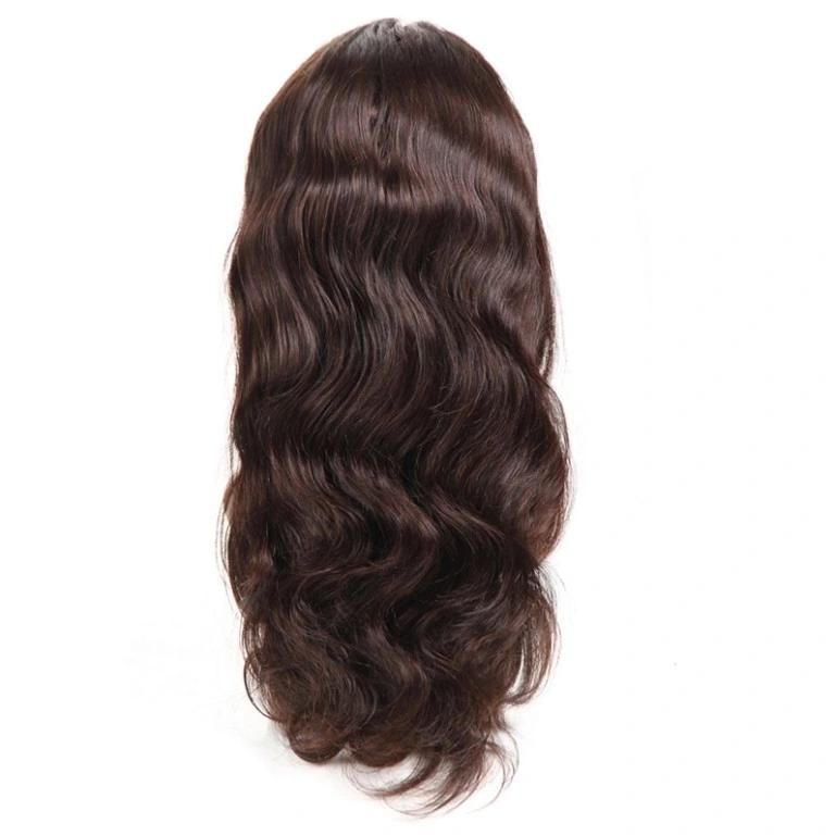 High Quality Natural Wavy 100% Indian Virgin Human Hair Wigs