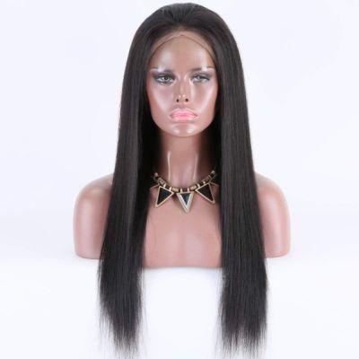 13X4 Lace Front Yaki Straight Brazilian Remy Human Hair Wigs