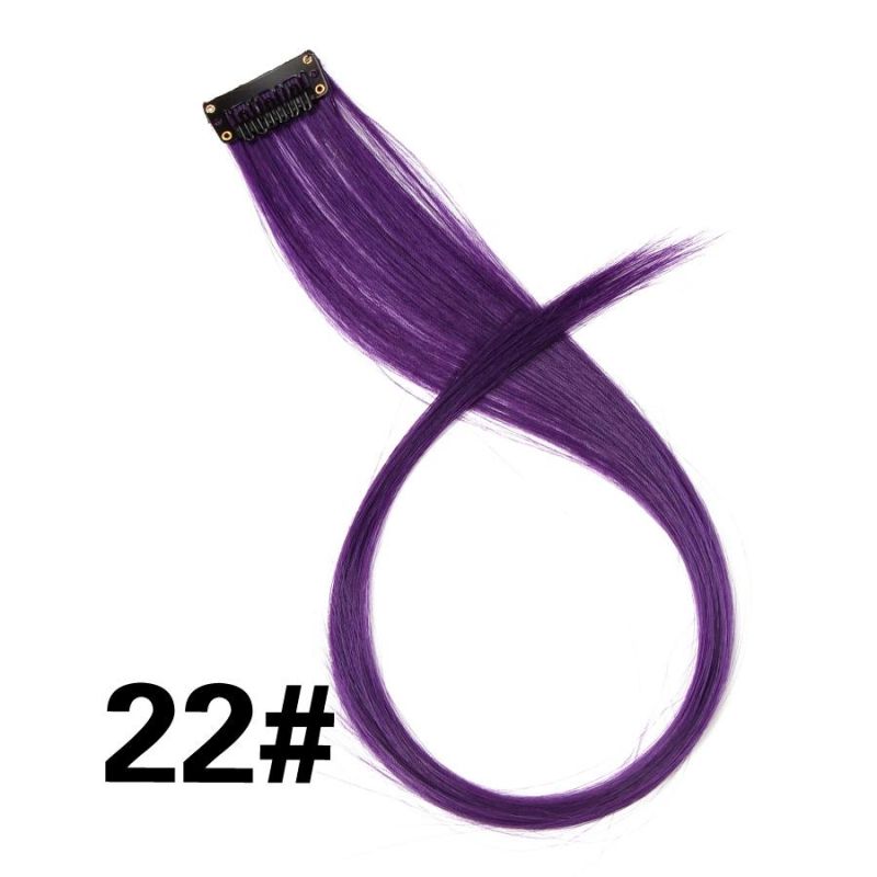 Synthetic Clip on Hair Extension 57color