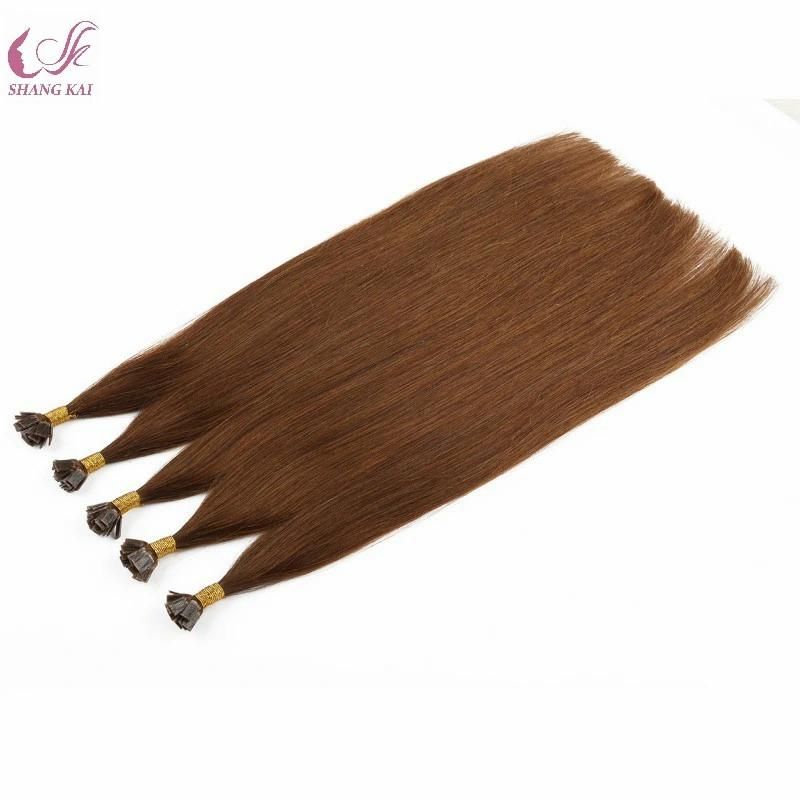 8A Grade Double Drawn Straight Top Quality Virgin Hair Flat Tip Hair Extension