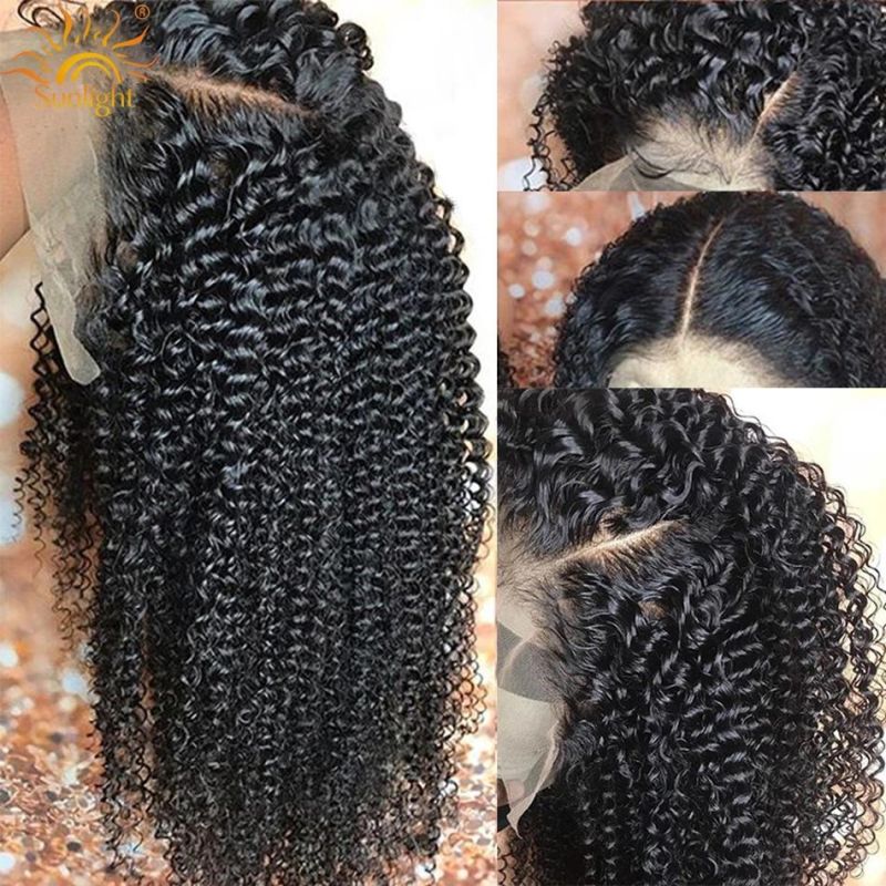 Sunlight Indian Hair 100%Human Hair Curly Lace Front Wig