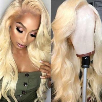 Wholesale 13X4 Body Wave Lace Front Wigs Brazilian Human Hair Wig 150% Density Pre Plucked with Baby Hair 613 Blonde