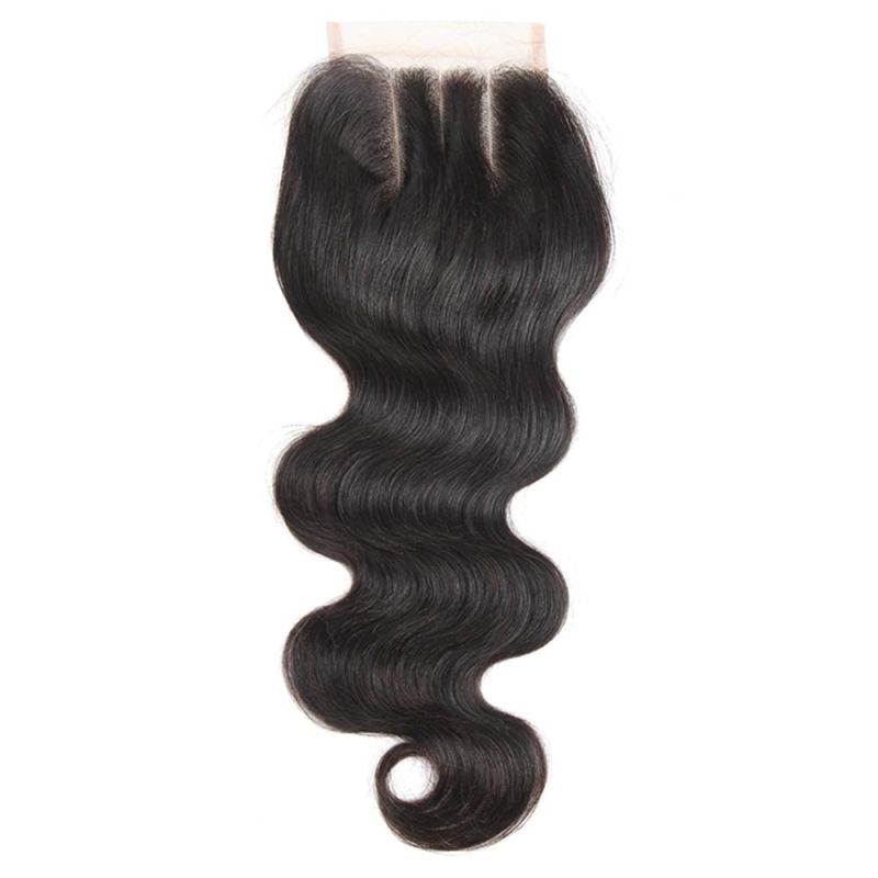 Kbeth 4*4 Lace Frontal Closure From China Factory Custom Accept 8 Inch Remy Brazilian Human Hair Black Ladies Closures Wholesale