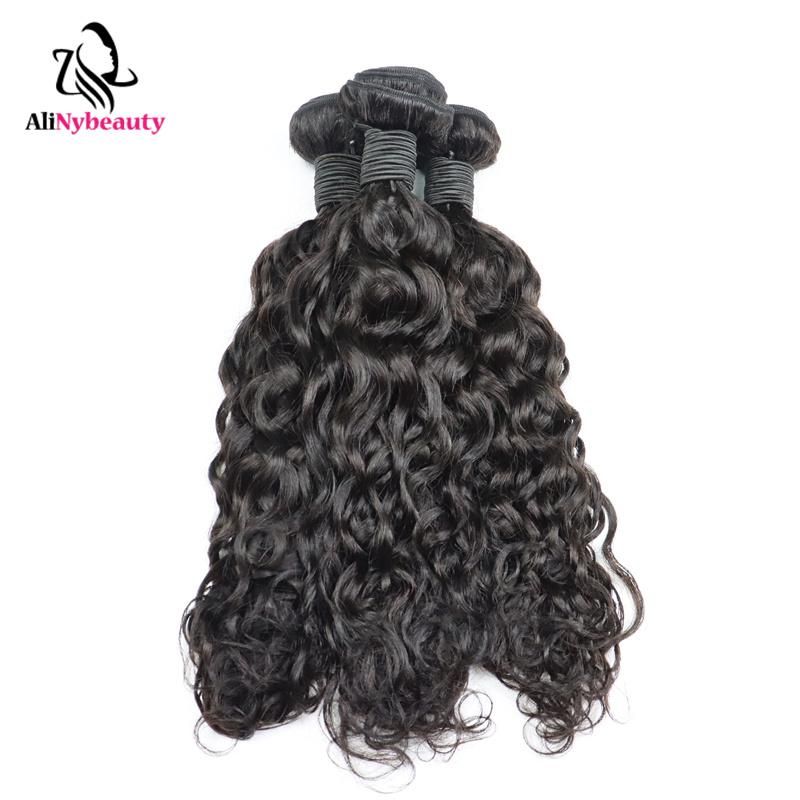 Alinybeauty Cuticle Aligned Hair Virgin Human, Raw Indian Hair Bulk, Double Weft Human Hair Extensions