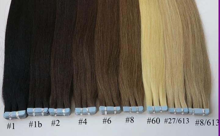 2020 Best Selling Human Hair Best Quality Super Tape Cuticle Remy Skin Weft Seamless Tape in Hair Extensions