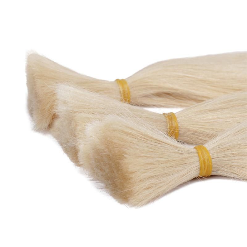 Wholesale Distributors Top Quality Russian Hair Bulk Double Drawn Thick End Factory Offer