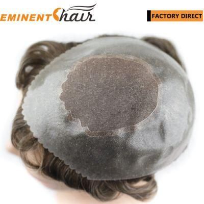 Factory Direct Custom Made Human Hair Men&prime;s Hair Replacement System