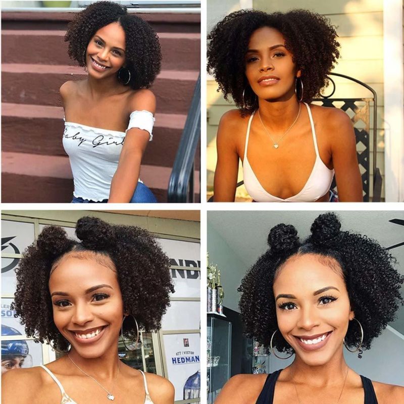Kbeth Afro-Hair Curly Wig for Black Girls Fashion Individual Most Hot Sale Long Lasting 2021 Trendy Brazilian Full Lace Custom 20 Inch Human Hair Wigs