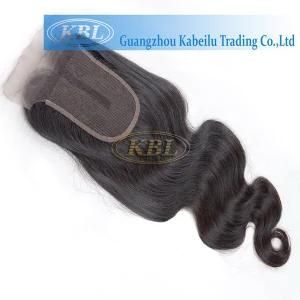Attractive Remy Mongolian Human Ombre Silver Grey Hair Closure