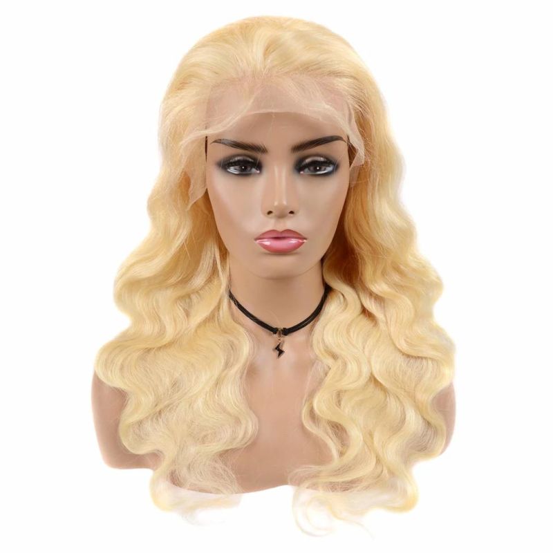 Blonde 613 Brazilian Body Wave Lace Front Wig Human Hair Wigs for Black Women Pre Plucked with Baby Hair 14 Inches