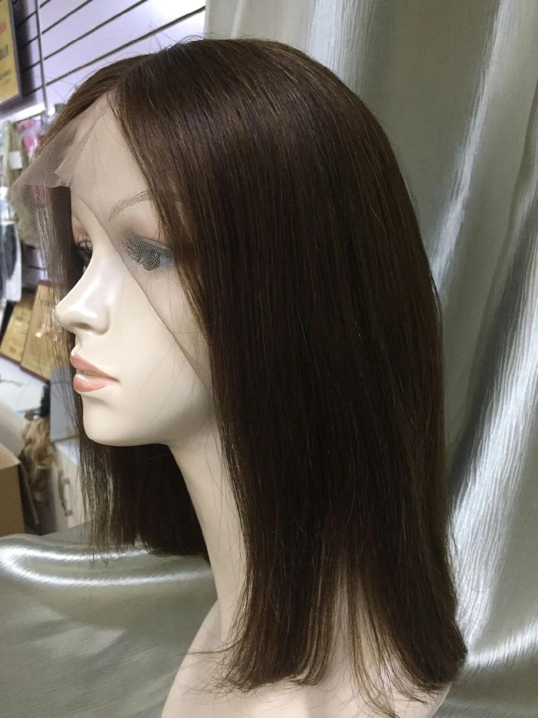 Brown Color Not Too Dark Color Human Hair Lace Wig