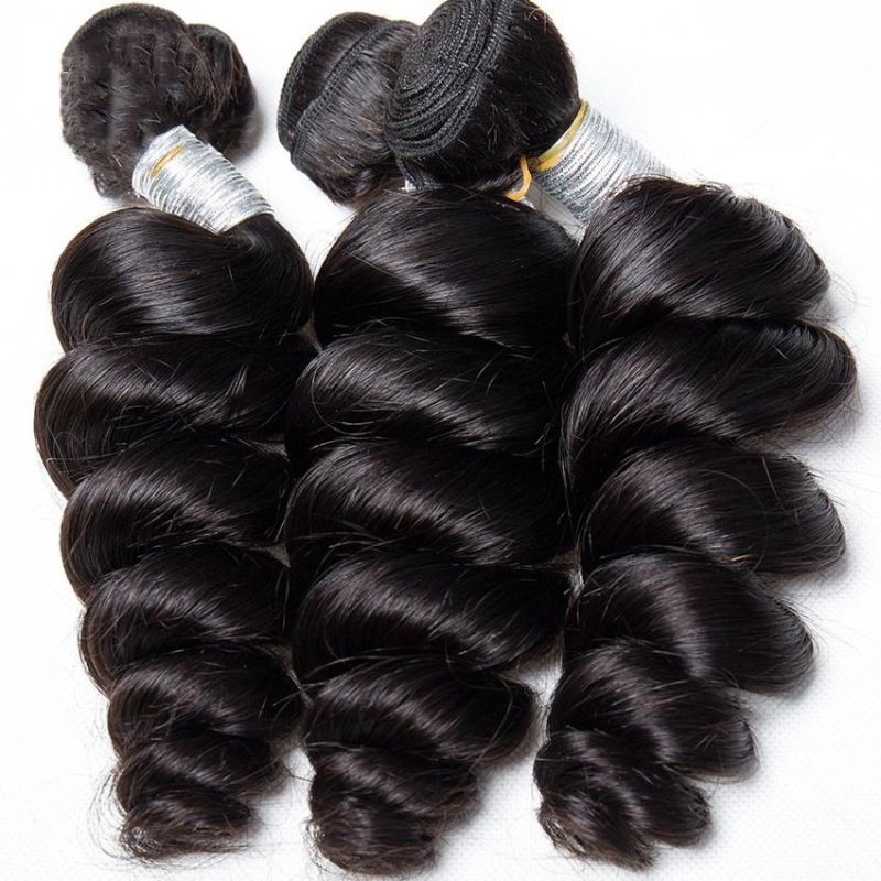 Loose Wave 100% Remy Human Hair Weft Bundles with Lace Closures and Frontals