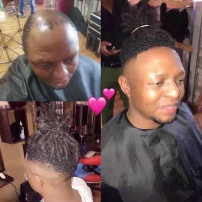 Kbeth Mens Toupee Human Hair for Black Man Afro Short Cool Custom Accept Invisible Full Lace 120% Density Toupees Ready to Ship