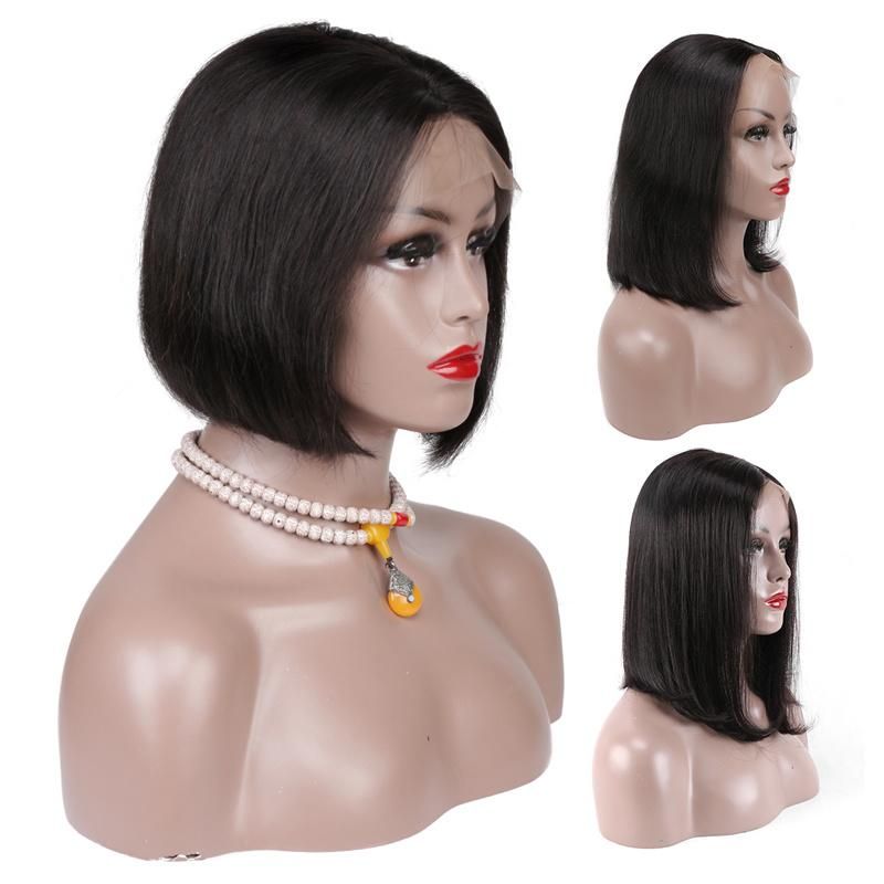 8-14inch Bob Wigs 100% Remy Human Hair Frontal Lace Wigs