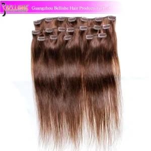 Virgin Brazilian Human Hair Extension Clip in Human Hair