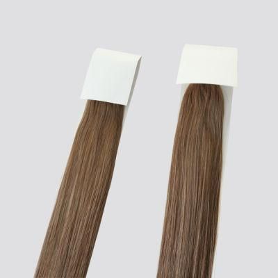 Hair Extensions Tape in Ombre Dark Brown to Chestnut Brown Balayage Real Remy Human Hair Extensions Tape in Natural Hair 20PCS 50g 22 Inch