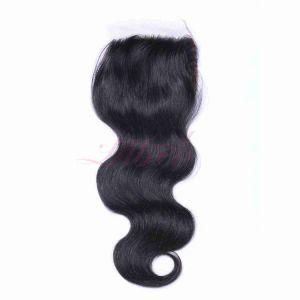 Top Quality Human Hair Silk Closure Body Wave Lace Closure