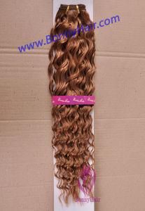 Deep Wave Double Drawn Human Hair Weave Hair Extension