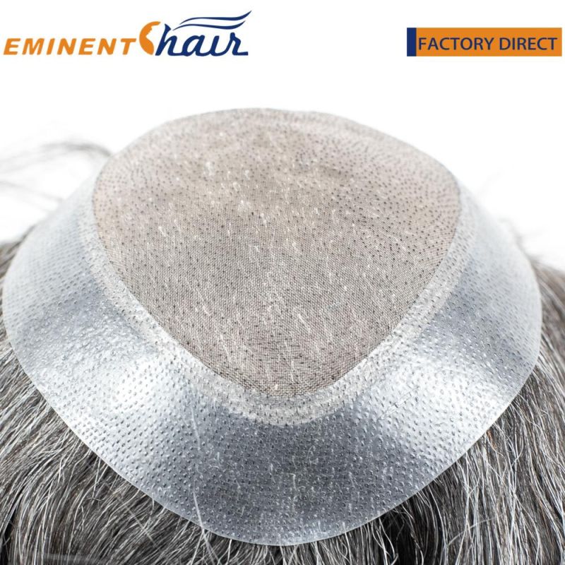 Custom Indian Remy Hair Toupee for Men