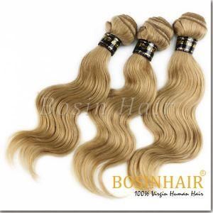 European Remy Human Hair Weaving Extension (BX blonde 0007 L)