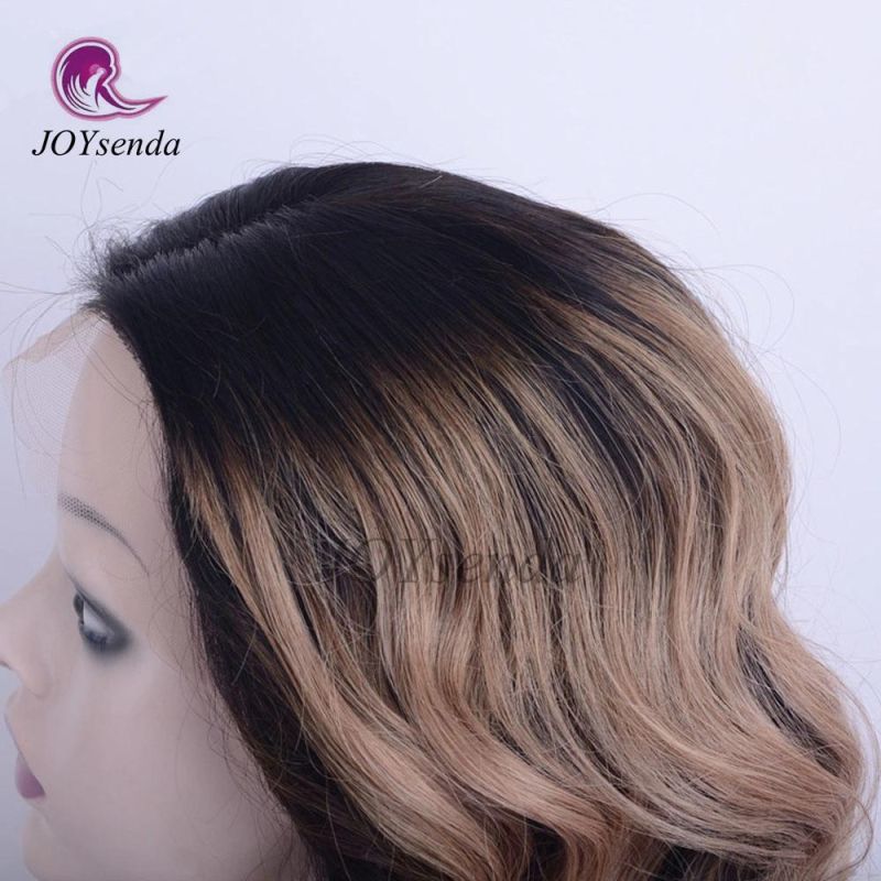 2t Blond Colour Body Wave Indian Hair Front Lace Wig