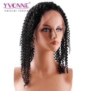 Yvonne Virgin Brazilian Hair 180% Density Kinky Curly Lace Front Wig