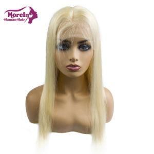 Morein 613 Remy Hair Blonde Color Brazilian Human Virgin Hiar Full Lace Wig with Baby Hair