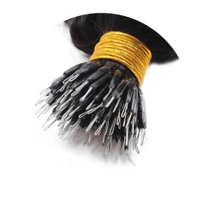 4A 4c Afro Curly Human Hair Micro Loop Human Hair Extension
