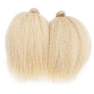 100% Virgin Human Hair Blonde Kinky Straight Hair Bundles