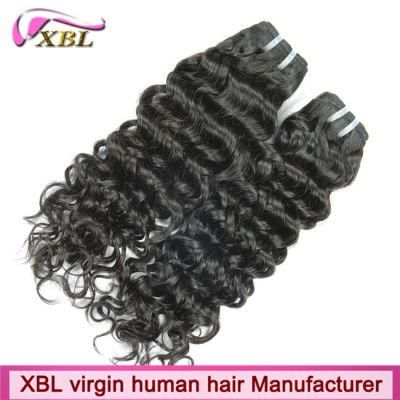 Jerry Curl Indian Hair Natural Brown Hair Extensions
