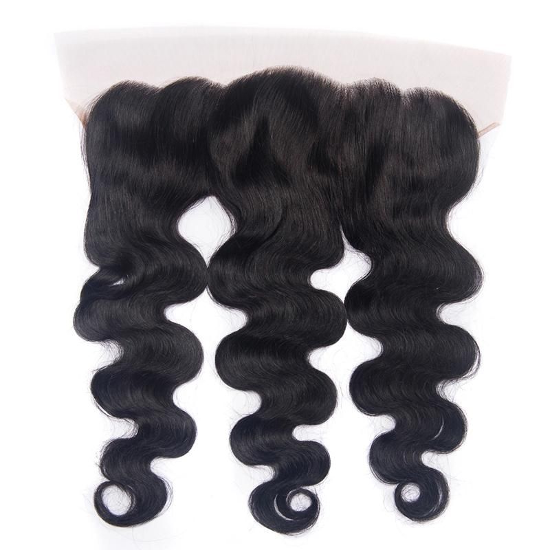 Top Quality 10A Lace Closure Double Drawn Human Hair 13*4 Lace Frontal