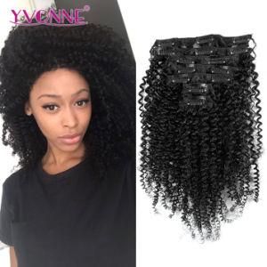 Brazilian Kinky Curly Clip in Human Hair Extension