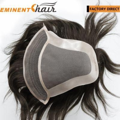 Human Hair Lace Front Men&prime;s Hair System