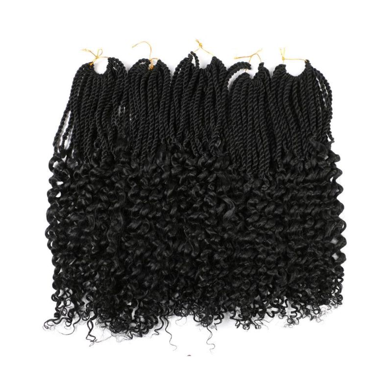 Senegalese Twist Hair Curly Ends Crochet Braid Chinese Dreadlocks Hair Extensions