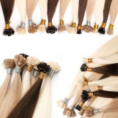 Custom Keratin Bond U Tip 12&prime;&prime;14&prime;&prime;16&prime;&prime;18&prime;&prime;20&prime;&prime;22&quot; Human Hair Extensions.